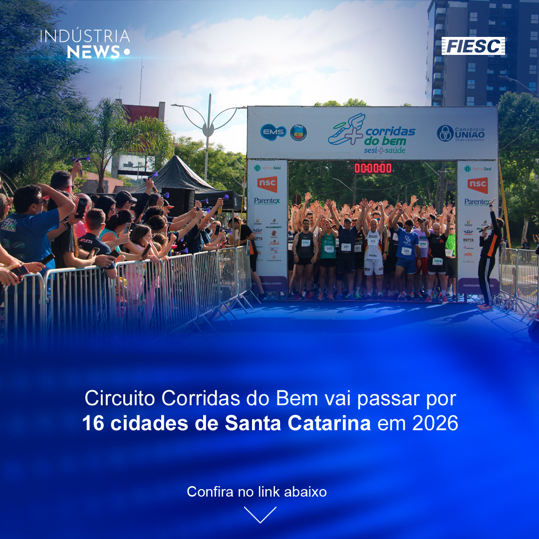 Circuito Corridas do Bem vai passar por 16 cidades de Santa Catarina em 2026