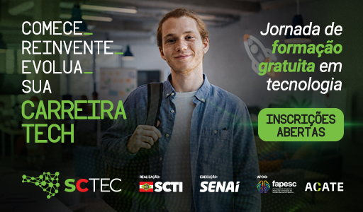 Evolua em sua carreira com o SC TEC. Saiba mais
