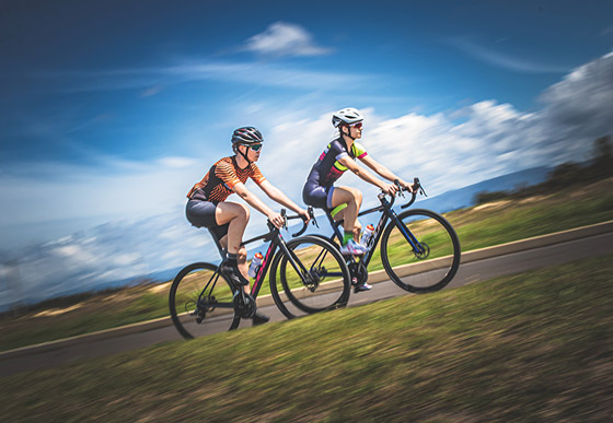 Pedaladas com fôlego dobrado