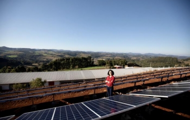 Em SC, BRF instala painéis solares em granjas de produtores
