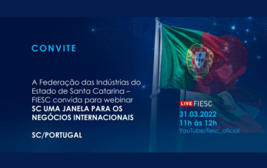 HOJE, às 11h: Webinar mostra as oportunidades de negócios entre SC e Portugal