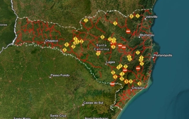 Mapa digital mostra a situação das rodovias estaduais em tempo real 