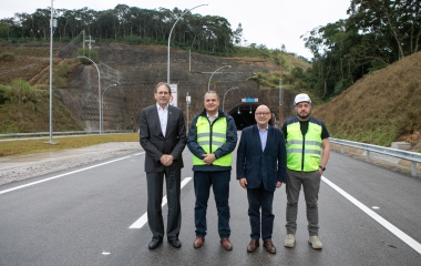 FIESC visita as obras do contorno viário da BR-101 Norte