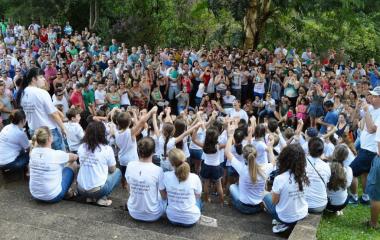 Atividade realizada em Luzerna no ano passado, na primeira edição do evento. Foto: Aline Andres