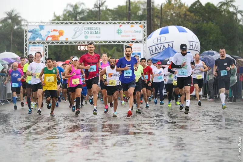 Largada foi realizada no Centro Esportivo do SESI. Foto: Thiago Braga