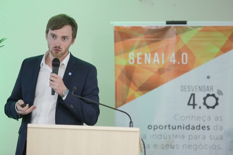 Johannes Kingberg, da Associação de Engenheiros do Brasil e Alemanha. Foto: Jonathan Pellense