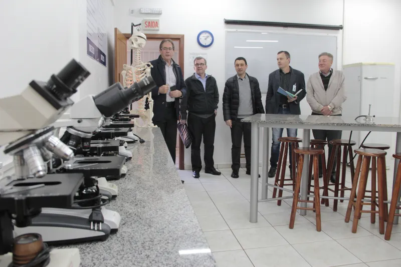 Visita às instalações do SENAI em São Miguel do Oeste (foto: Ivan Ansolin)