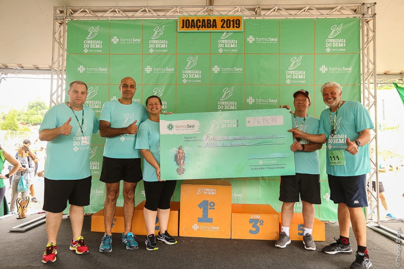 APAE de Joaçaba foi a entidade beneficiada com parte do valor arrecadado (Foto: Thiago Braga)