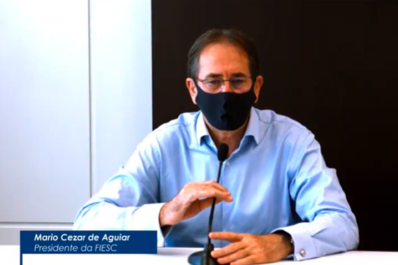 “A infraestrutura é um problema grave para Santa Catarina, mas não podemos nos inibir e devemos buscar soluções", disse o presidente da FIESC, Mario Cezar de Aguiar defendeu 
