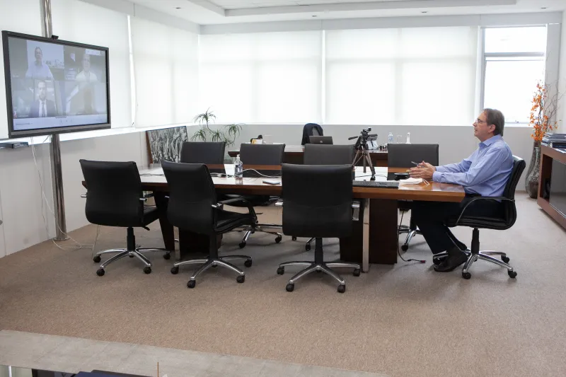 Reunião virtual discutiu ações voltadas à internacionalização (foto: Filipe Scotti)