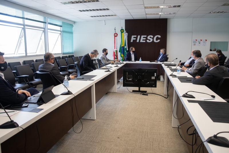 Reunião foi realizada na FIESC, em Florianópolis (foto: Filipe Scotti)