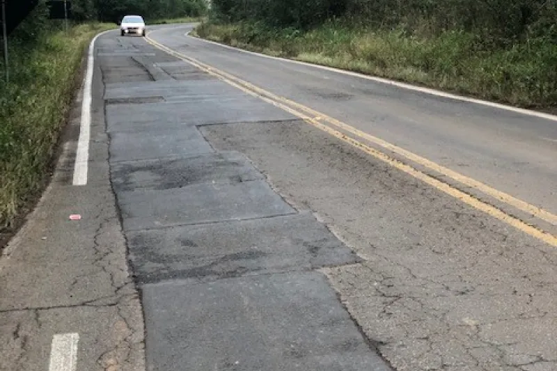 SC-155, no km 65,8, entre Xanxerê e Xavantina (foto: Ricardo Saporiti)