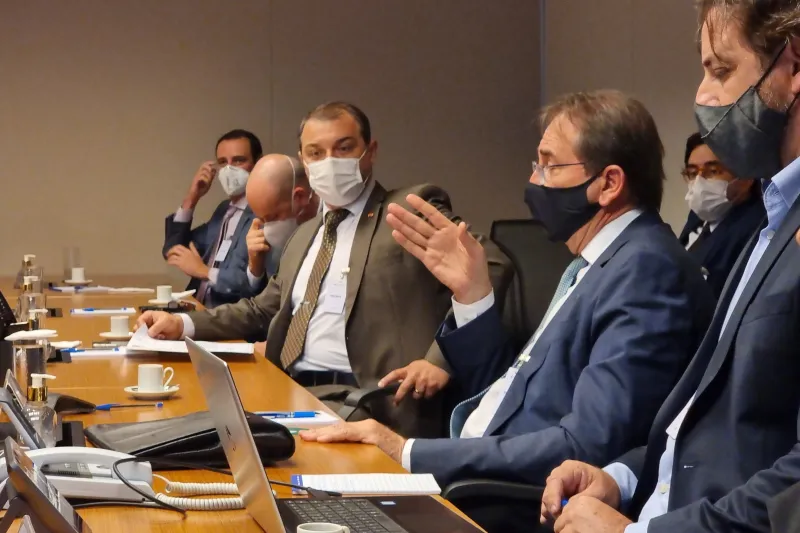 Reunião foi realizada na sede da Petrobras, no Rio de Janeiro (Peterson Paul/Secom)