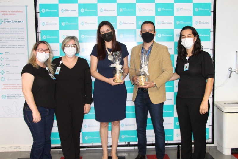 A Gerente Executiva de Saúde e Segurança, Sendi Lock Lopes, esteve representando a FIESC na inauguração dos equipamentos.