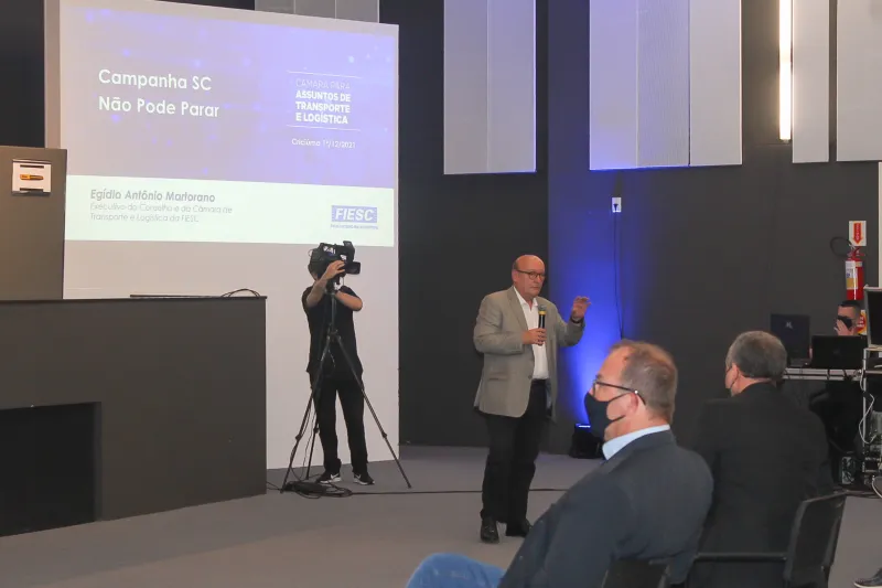 Egídio Martorano, da Câmara de Transporte e Logística (foto: Jéssica Pereira)