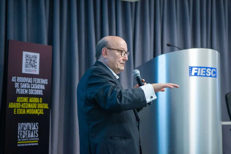 Secretário-executivo da Câmara de Transporte e Logística da FIESC, Egídio Martorano (foto: Filipe Scotti)