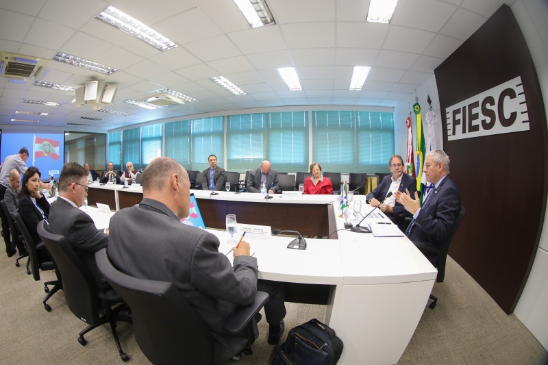 Reunião foi realizada na FIESC, em Florianópolis (foto: Filipe Scotti)