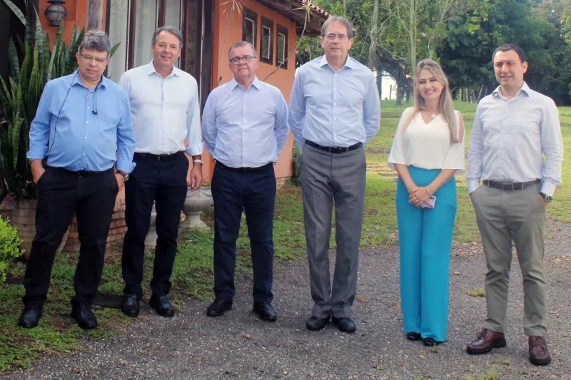 Presidente e diretores executivos da FIESC cumpre agenda no Sul de SC (foto: Ana Sofia Schuster)