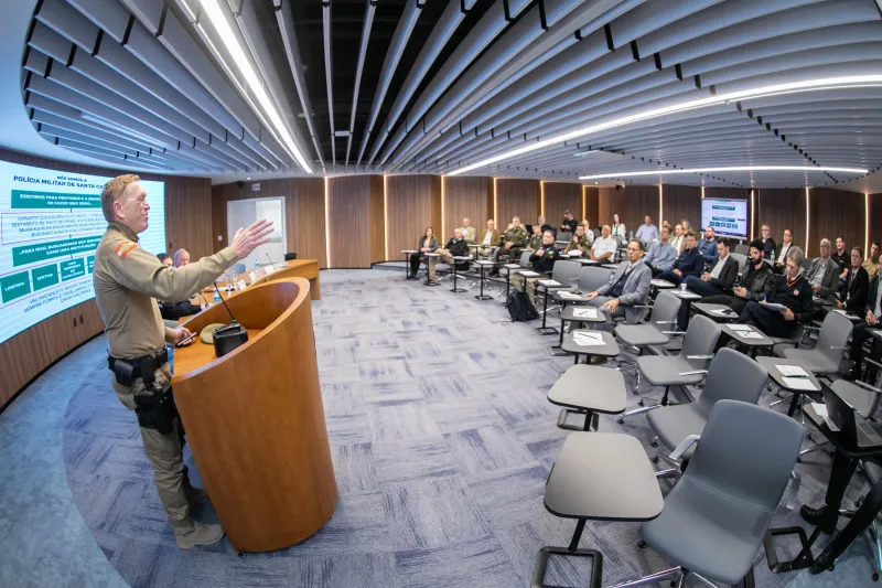 Comandante-geral da PMSC, Aurélio José Pelozato da Rosa. Foto: Filipe Scotti