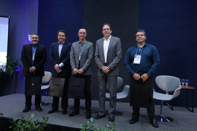 Presidente da FIESC, Mario Cesar de Aguiar, acompanhou o evento  (foto André Kopsch)