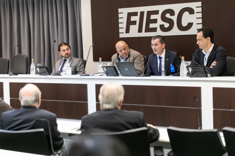 Reunião da Câmara Tributária foi realizada na FIESC, em Florianópolis (foto: Filipe Scotti)