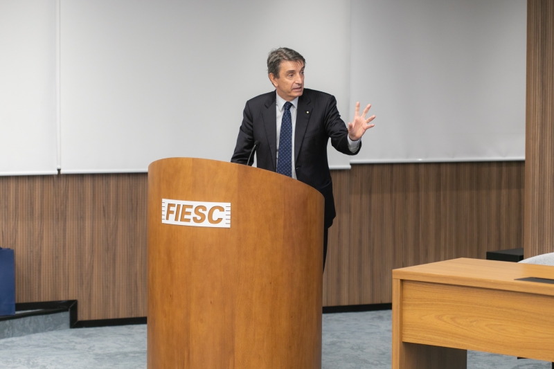 Cortese ressaltou as semelhanças entre Santa Catarina e a Itália (foto: Filipe Scotti)