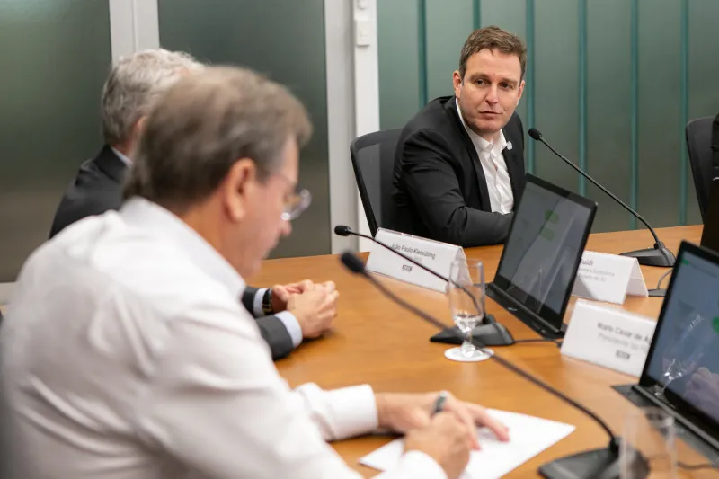 Ricardo Guidi, secretário de estado do meio ambiente e economia verde, participou do encontro. Foto: Filipe Scotti