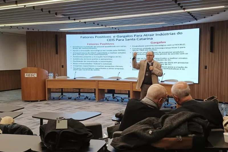 João Calixto, do Centro de Inovação e Ensaios Pré-Clínicos de SC (GECOR)