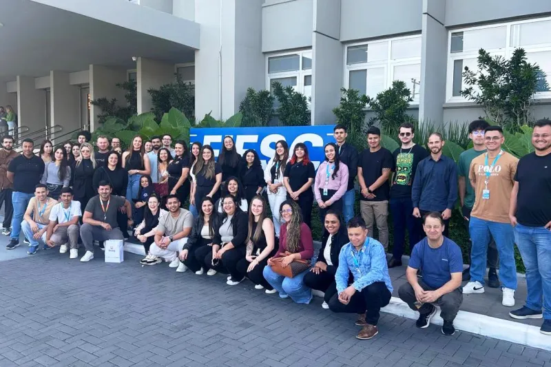 Estudantes de Administração da UNIARP visitam sede da FIESC, em Florianópolis