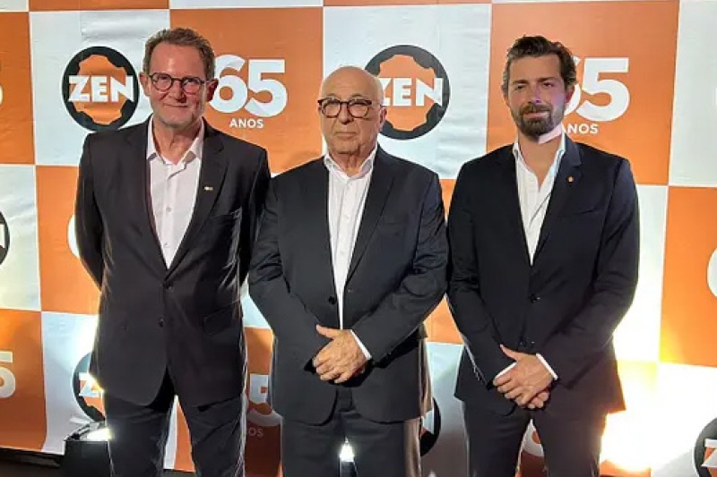 André Zen, vice-presidente do conselho, Paulo Nunes, presidente do conselho, e Paulo Zen, presidente da Zen Participações. Foto: André Barros/AutoData