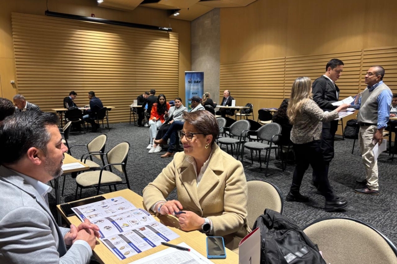 Cerca de 100 reuniões foram realizadas durante a rodada de negócios. (Foto: FIESC/Ana Roieski) 