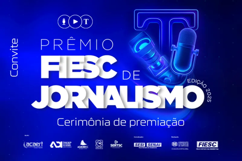 Conheça os finalistas do Prêmio FIESC de Jornalismo 2025