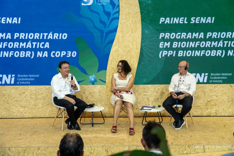 Com participação do SENAI, programa de bioinformática é lançado na COP30 pelo MCTI