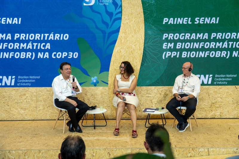 Com participação do SENAI, programa de bioinformática é lançado na COP30 pelo MCTI