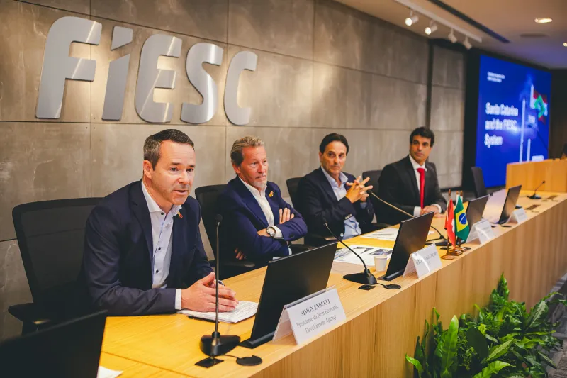 Simon Enderli, presidente da Agência de Desenvolvimento Econômico de Berna. Foto: Filipe Scotti.