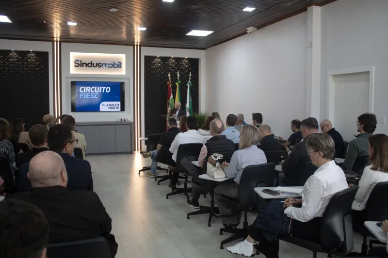 FIESC percorre o Norte catarinense e mobiliza indústrias sobre inovação e cenário trabalhista