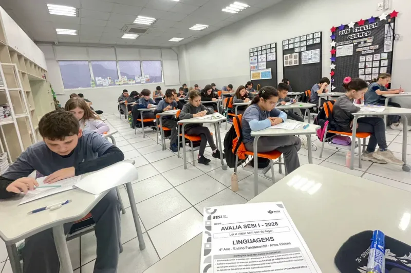 Rede Escola SESI aplica avaliação nacional para monitorar aprendizagem dos estudantes