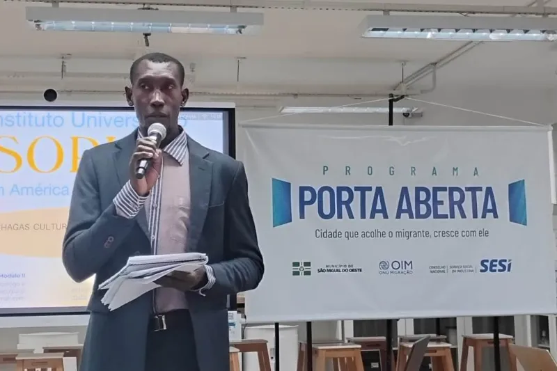 SESI/SC e OIM capacitam profissionais para acolher migrantes em São Miguel do Oeste