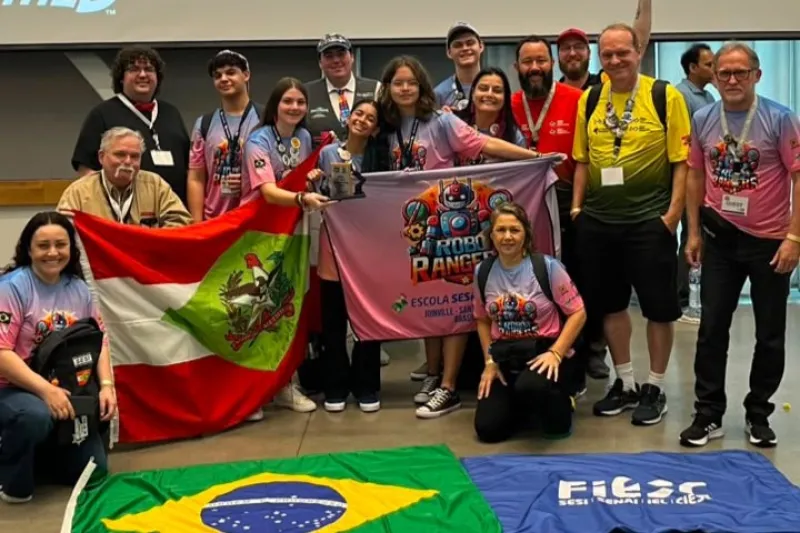 Equipe da Escola SESI/SC conquista segundo lugar em torneio nos EUA