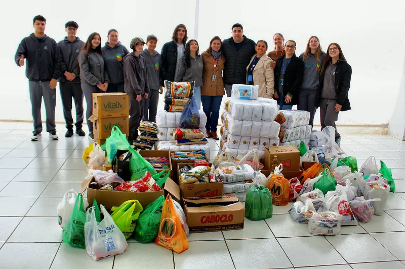 Escola SESI de Rio do Sul arrecada mais de uma tonelada de alimentos para doação