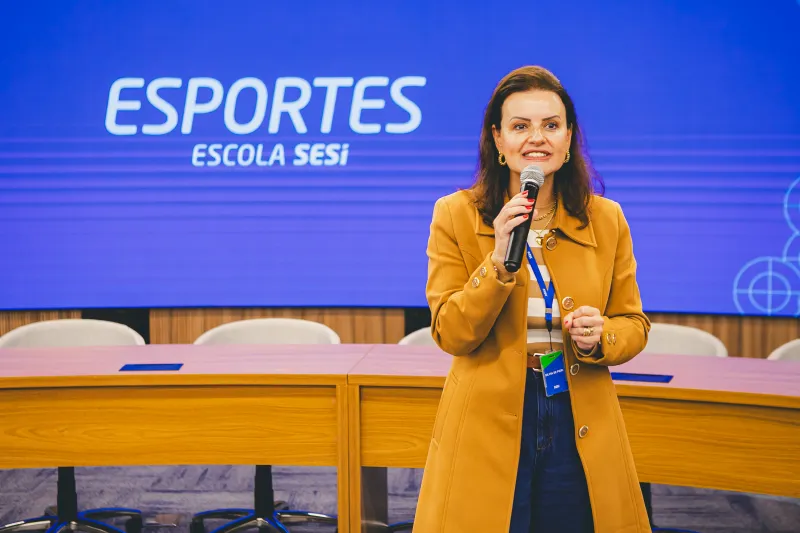 Silvia De Pieri afirmou que as Escolas SESI/SC são apoio aos estudantes-atletas
