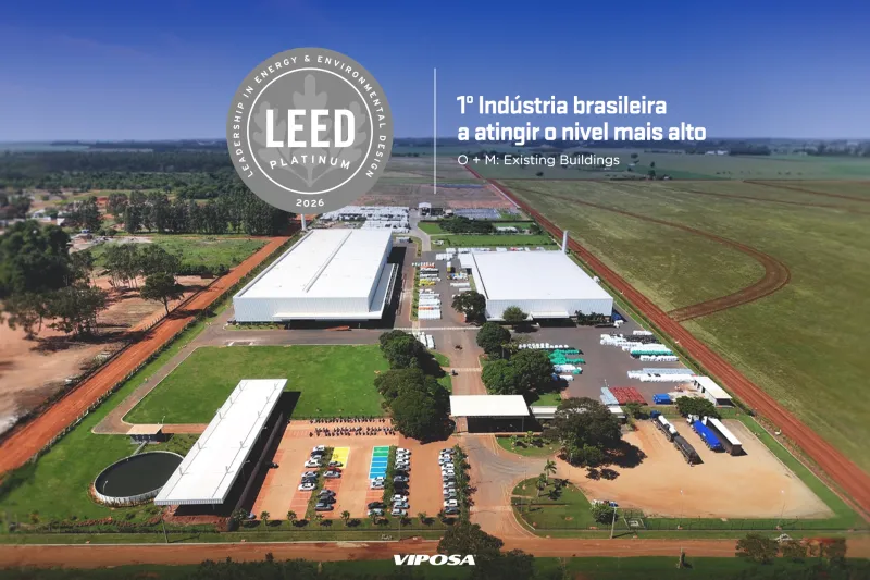Fábrica da Viposa em Mato Grosso do Sul recebe certificação LEED Platinum