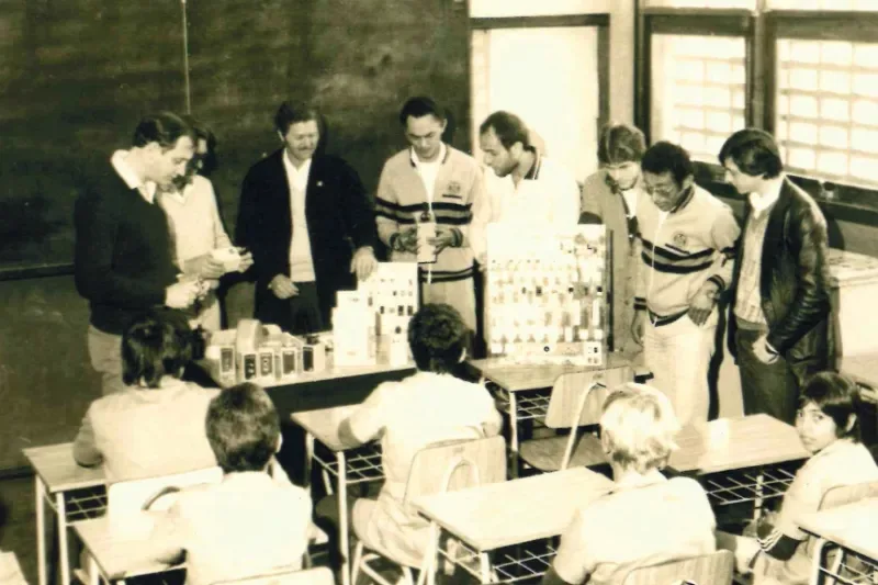 Turma de Aprendizagem Industrial, que combina aula no SENAI e trabalho em empresa