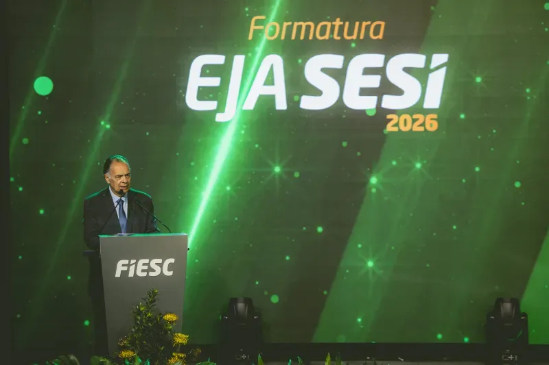 Gilberto Seleme, presidente da FIESC, fez a abertura da cerimônia