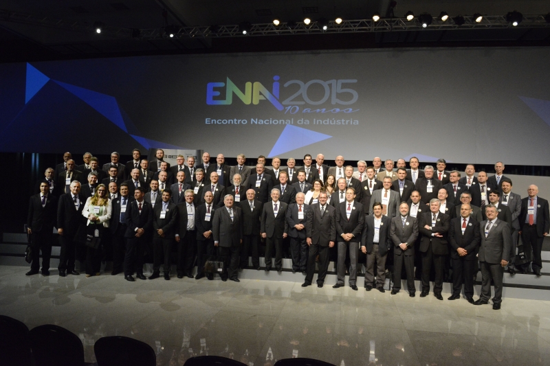 Grupo de 90 catarinenses foi liderado pelo presidente da FIESC, Glauco José Côrte (foto: Miguel Angelo/CNI) Grupo de 90 catarinenses foi liderado pelo presidente da FIESC, Glauco José Côrte (foto: Miguel Angelo/CNI)