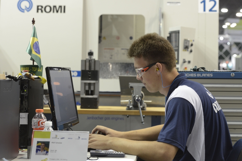 A concentração de Alef Scholze, de São Bento do Sul. Foto José Paulo Lacerda/CNI A concentração de Alef Scholze, de São Bento do Sul. Foto José Paulo Lacerda/CNI