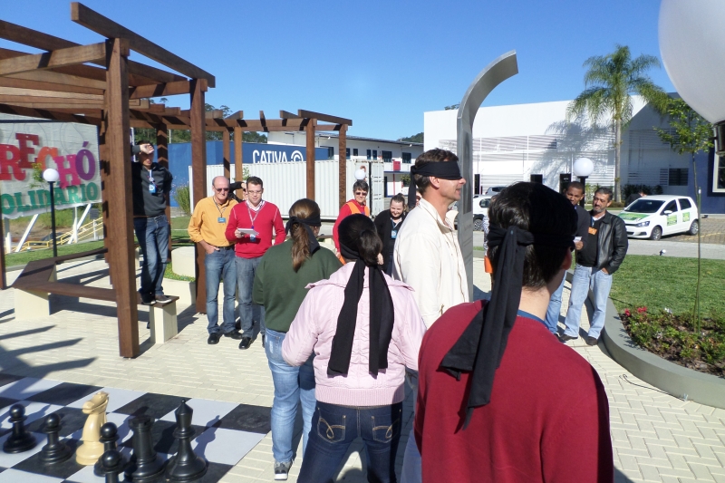 Colaboradores da Cativa Têxtil em uma das atividades do curso. Foto: Divulgação/Cativa Colaboradores da Cativa Têxtil em uma das atividades do curso. Foto: Divulgação/Cativa