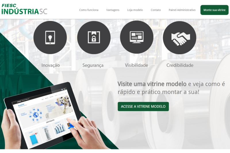 Ferramenta disponibiliza um ambiente único para a divulgação dos produtos catarinenses