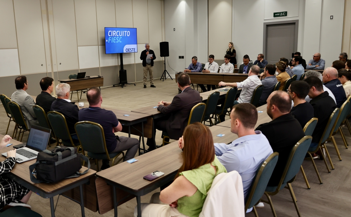 Circuito FIESC discute competitividade e inovação com sindicatos em Chapecó